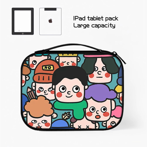 插画风平板收纳包适用苹果ipad10代小米华为matepad11.5S电脑Pro12.9英寸手提SE内胆包air6键盘袋mini7保护套