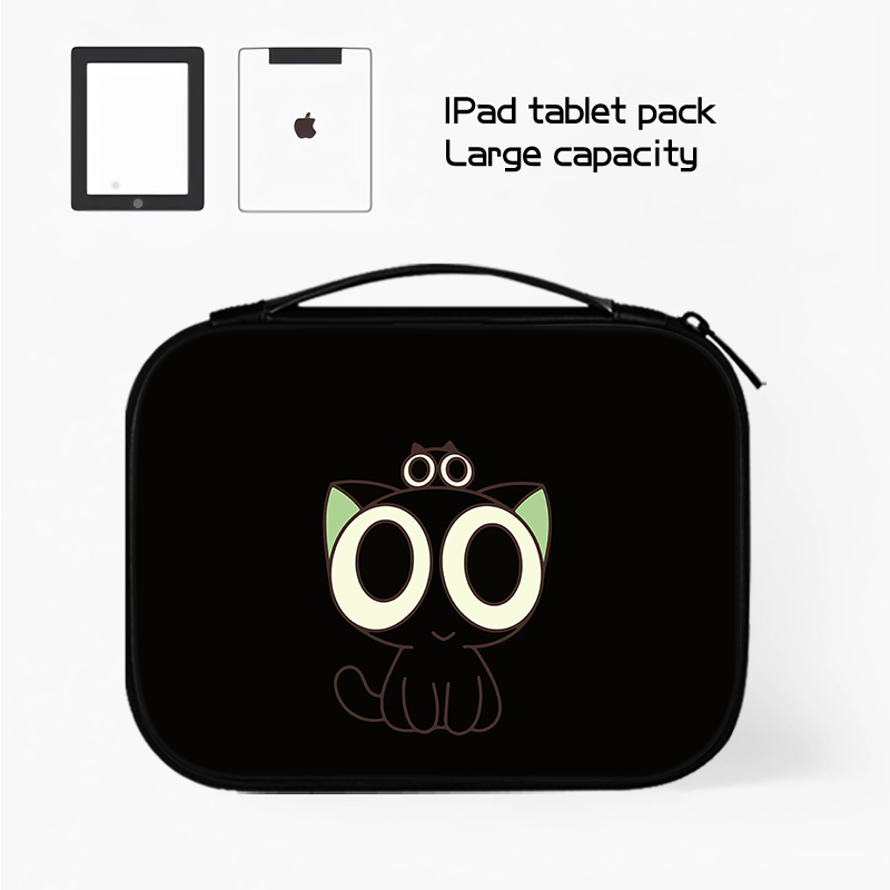 可爱猫咪平板收纳包适用苹果ipad10小米华为matepad11.5S电脑Pro12.9英寸手提SE内胆包air6键盘袋mini7保护套
