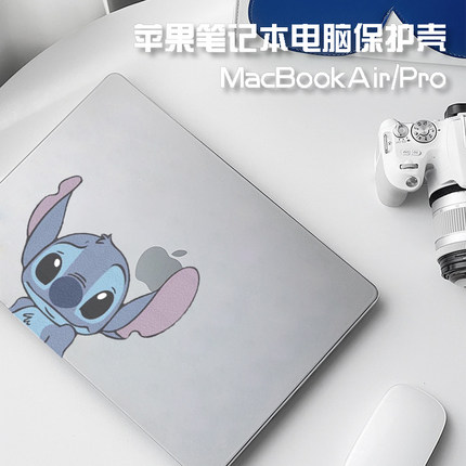 史迪仔适用2024款M3苹果电脑保护壳macbook pro14保护套macbookair13磨砂外壳笔记本M2透明mac15配件macpro16