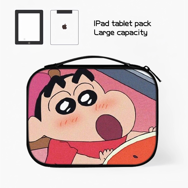 蜡笔小新平板收纳包适用苹果ipad10小米华为matepad11.5S电脑Pro12.9英寸手提SE内胆包air6键盘袋mini7保护套