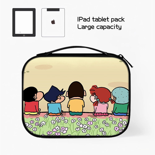 蜡笔小新平板收纳包适用苹果ipad10小米华为matepad11.5S电脑Pro12.9英寸手提SE内胆包air6键盘袋mini7保护套