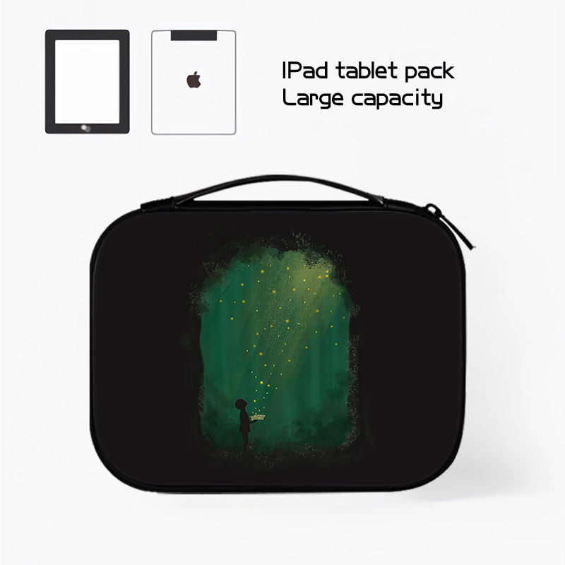 风景油画平板收纳包适用苹果ipad11代小米6s华为matepad11.5S电脑Pro13英寸手提内胆包air7键盘袋mini6保护套