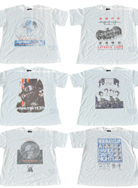 Heavenknows 单缝线New Vintage白色印花Tee