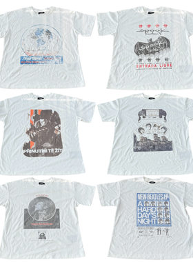 NewVintage白色印花Tee