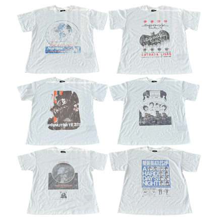 Heavenknows 单缝线New Vintage白色印花Tee