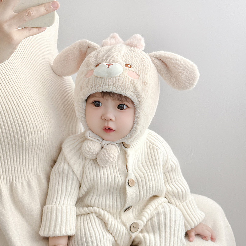 保暖超萌可爱小月龄护耳帽奇偌