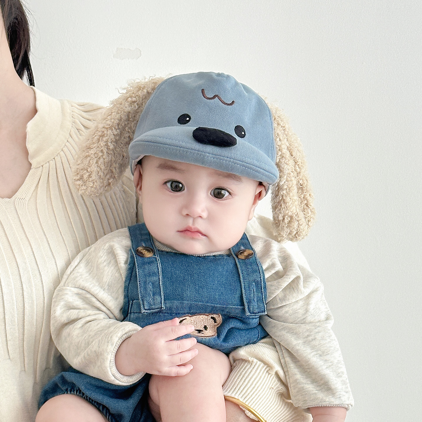 婴儿帽子春秋款韩版超萌宝宝卡通