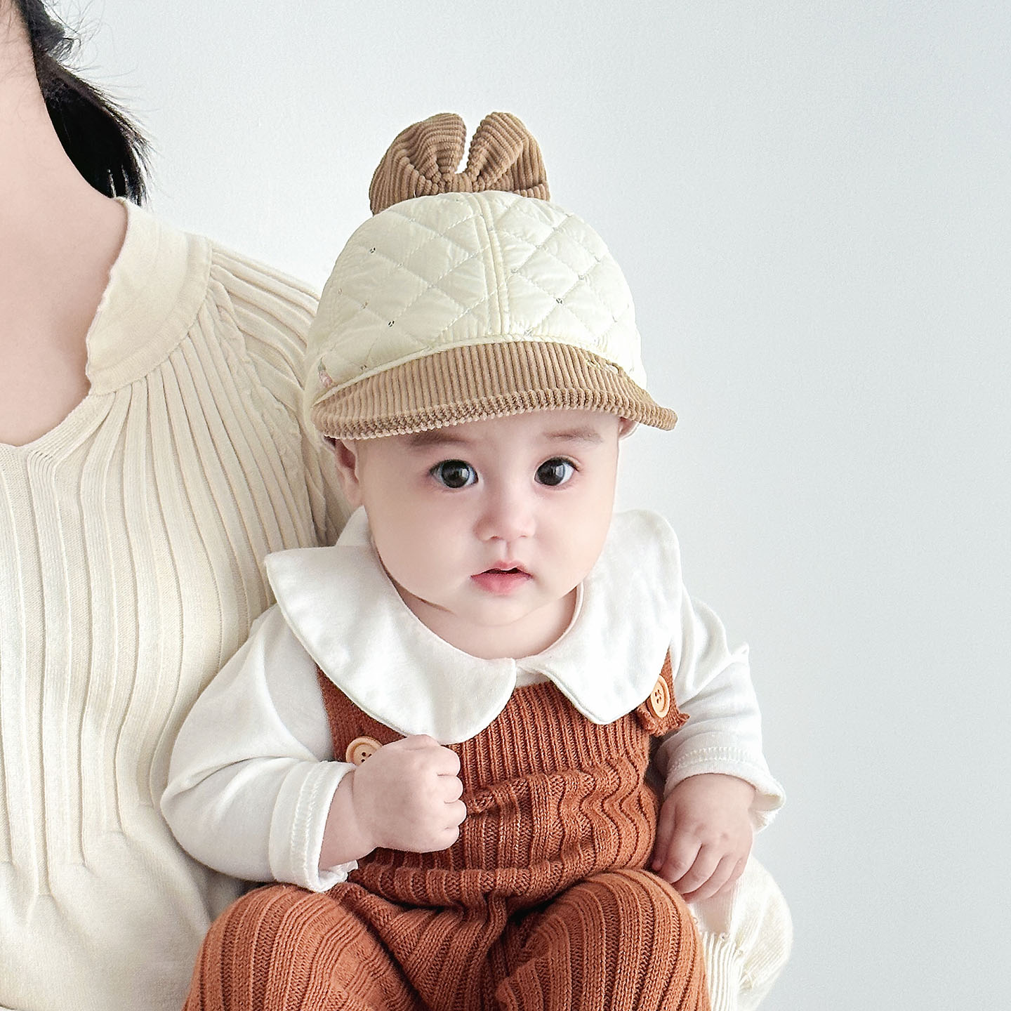 婴儿帽子秋冬款女宝宝蝴蝶结