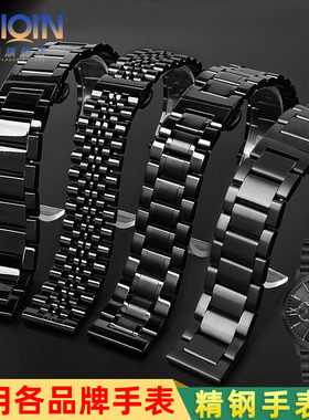 适配阿玛尼表带黑武士AR60012 60008 AR1970 1981手表带钢带 22mm