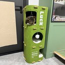 通用猫爬架猫树一体抓板封闭式 猫窝多层四季 猫屋猫咪树洞家用双层