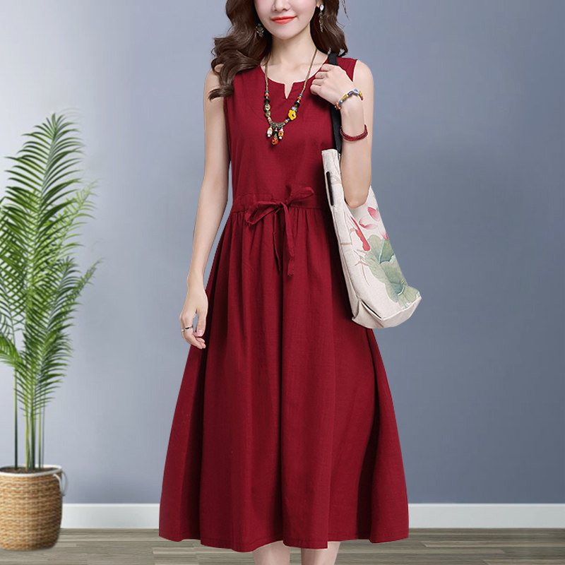 亚麻棉麻连衣裙女装中长款夏季新款文艺纯色绑带长裙无袖背心裙子|ruв категории Цифровые аксессуары, рынок электронных компонентов, IC интегральная схема/мотор, IC интегральная схема - от Buy2taobao.com для оказания профессиональной услуги покупки агента Taobao