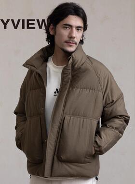 ANYVIEW专柜同款立领羽绒服短款潮流轻薄宽松外套面包服韩版时尚