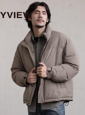 ANYVIEW专柜同款男士羽绒服日系简约百搭面包服外套潮流秋冬保暖