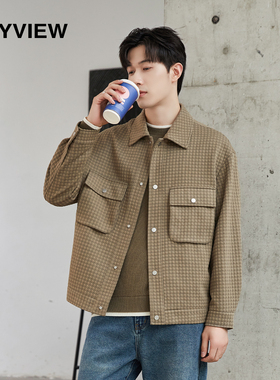 【专柜同款】2023秋季新款夹克男士韩版小清新百搭时尚短款外套