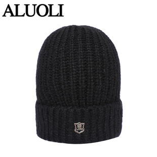 毛线帽子男大头围冬季宽松保暖套头帽秋冬超大针织帽女大码百搭潮