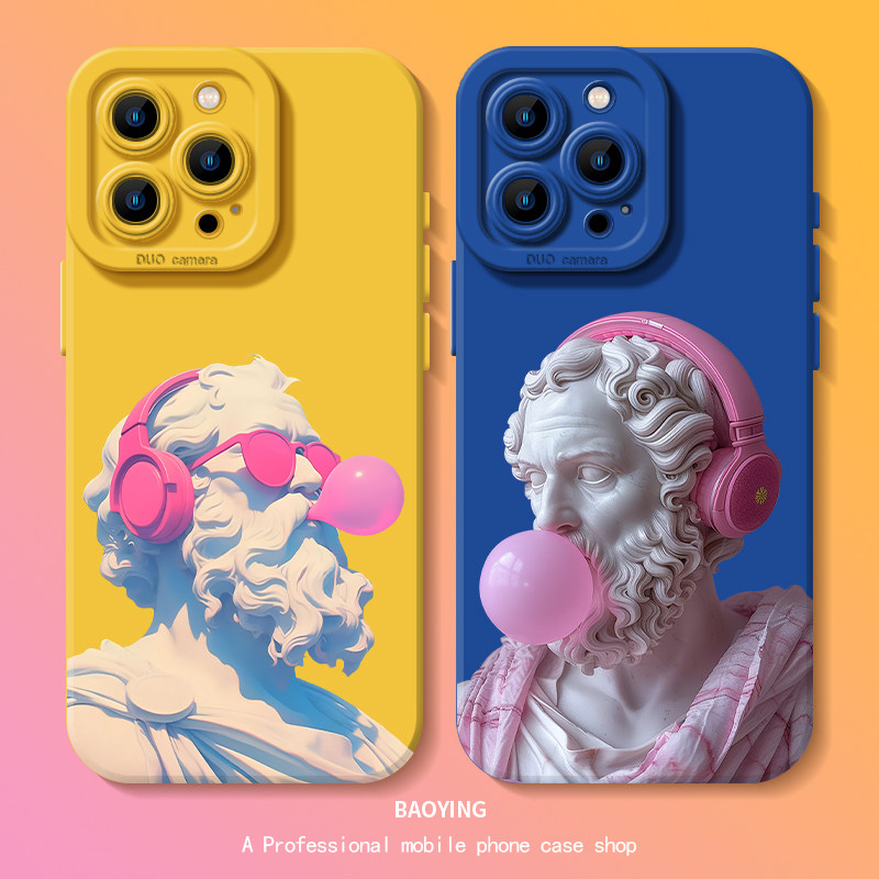 苏格拉底适用苹果17air手机壳iphone16抽象15艺术14plus搞怪13Promax搞笑12mini/11小众x/xr/xs/8情侣7plus套