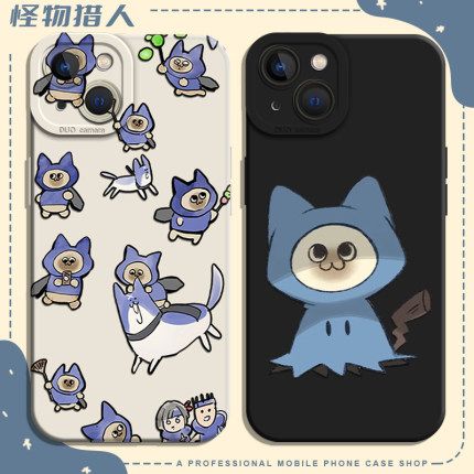 呆猫适用iqoo15手机壳11s怪物13猎人neo10艾露猫z9turbo+一加12t套7周边8至尊6se动漫5高级1+ace3/2v男生r