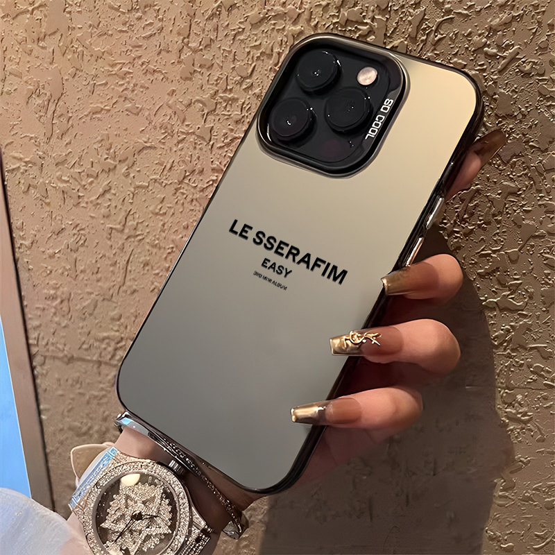 lesserafim彩银苹果手机壳