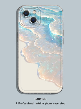 海浪沙滩适用小米17Promax手机壳13夏15天11透明12套10s/note14红米k90k80k70至尊版k60k50k40/Civi3/turbo4