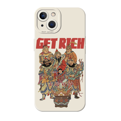 中国风复古个性液态硅胶手机壳