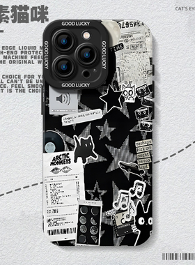像素风猫咪适用华为nova15手机壳pura80promax+报纸mate70标签60黑猫50e/p40小众30/14/13ultra/12/11/10/9/8