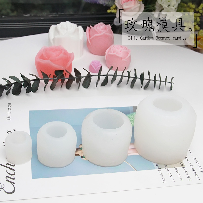 3D立体情人节玫瑰花硅胶模具