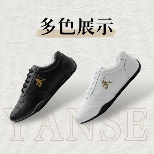 真皮专业男练功鞋太极鞋武术鞋老