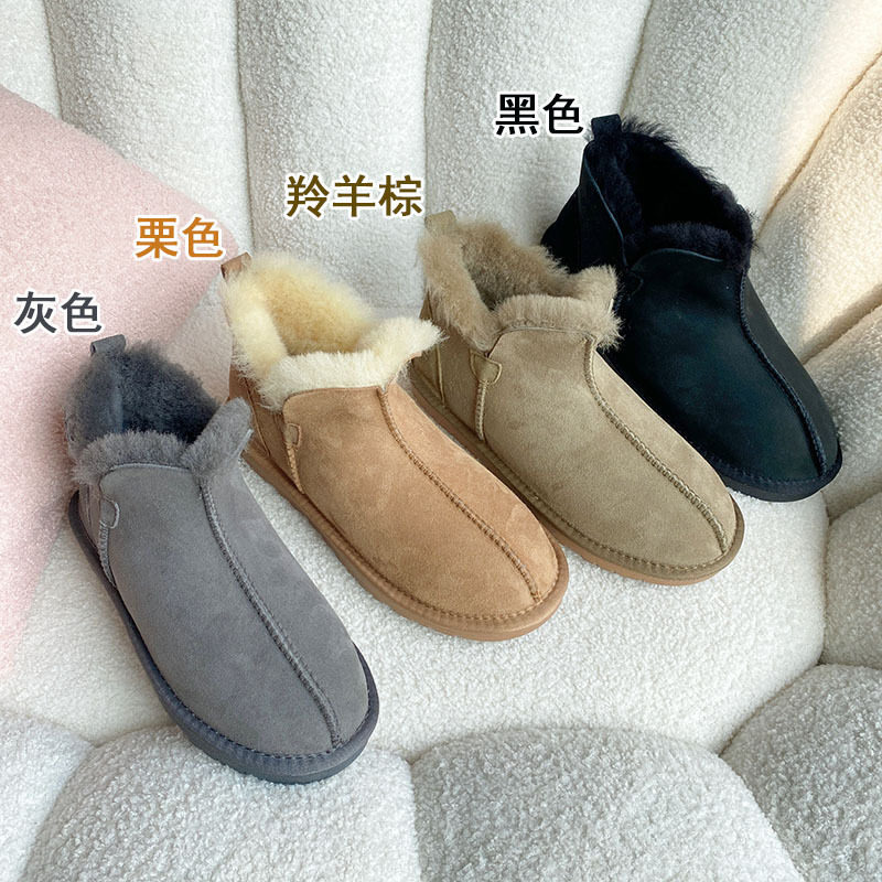 2025年秋季休闲秋冬羊皮时装靴