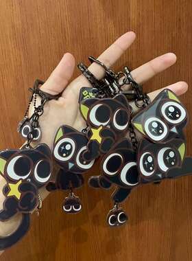 小黑战记电影周边可爱亚克力谷子钥匙扣包包装饰挂件纪念品