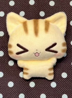 古早风小猫可爱毛绒公仔wink呆萌猫咪无属性创意背包挂件装饰礼物