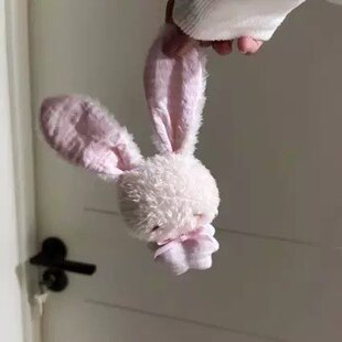 小红书同款可爱安抚天使小兔毛绒玩偶挂件治愈萌物包挂饰装饰礼物