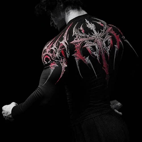 美式速干高弹紧身肌肉长袖跑步T