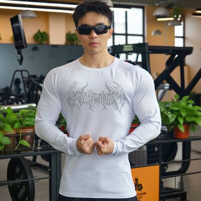 230克牛奶丝速干弹力肌肉男长袖