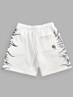darcsport American trendy printed looped cotton shorts, elastic men's and women's universal casual fitness five-point pants thumbnail 7