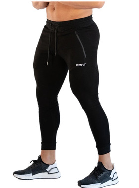 ECHT经典修身男长裤拉链口袋棉质潮流休闲小脚裤体能训练健身裤子