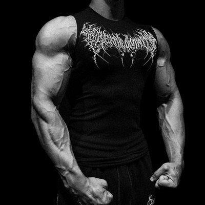 夏季新品速干紧身肌肉男背心薄款