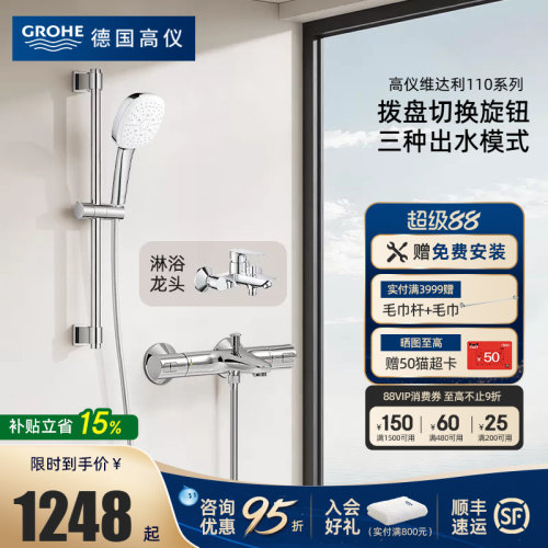 德国110手持雨淋花洒套装