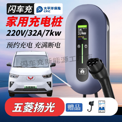 适用五菱扬光EV缤果星光S730家用7kw充电桩新能源电动汽车充电器