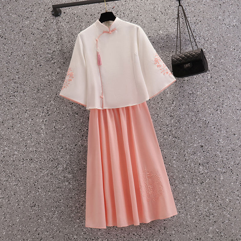 民国复古学生装汉元素汉服女中国风改良版旗袍上衣唐装茶艺采耳服