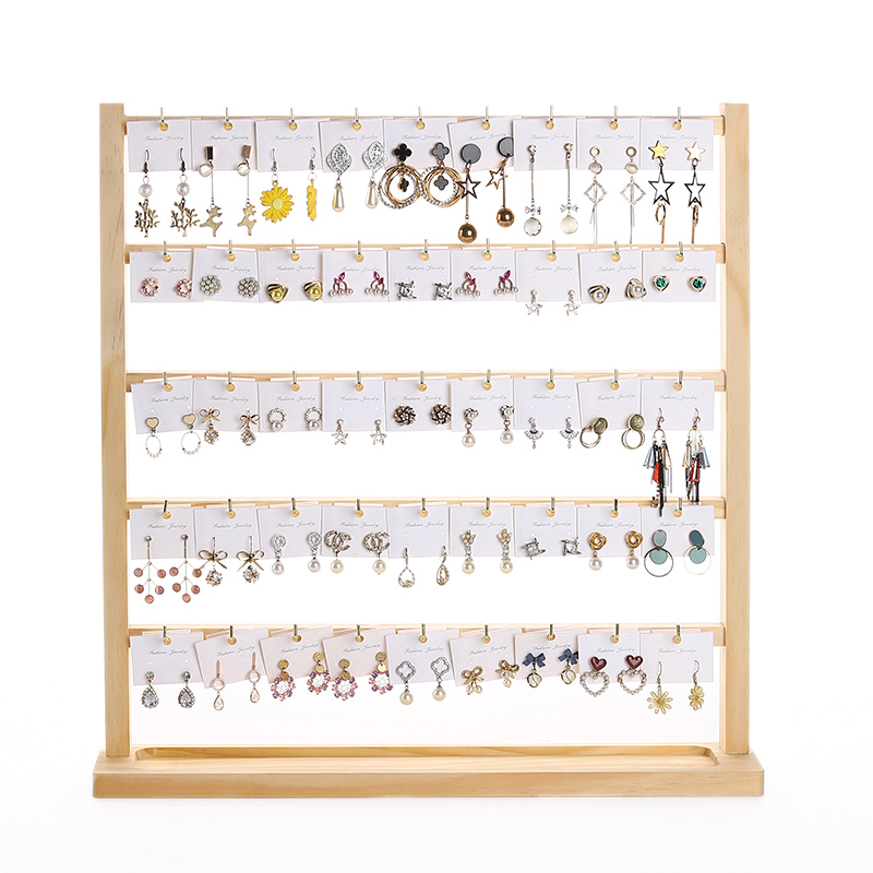 实木耳环架饰品摆摊手串架收纳架