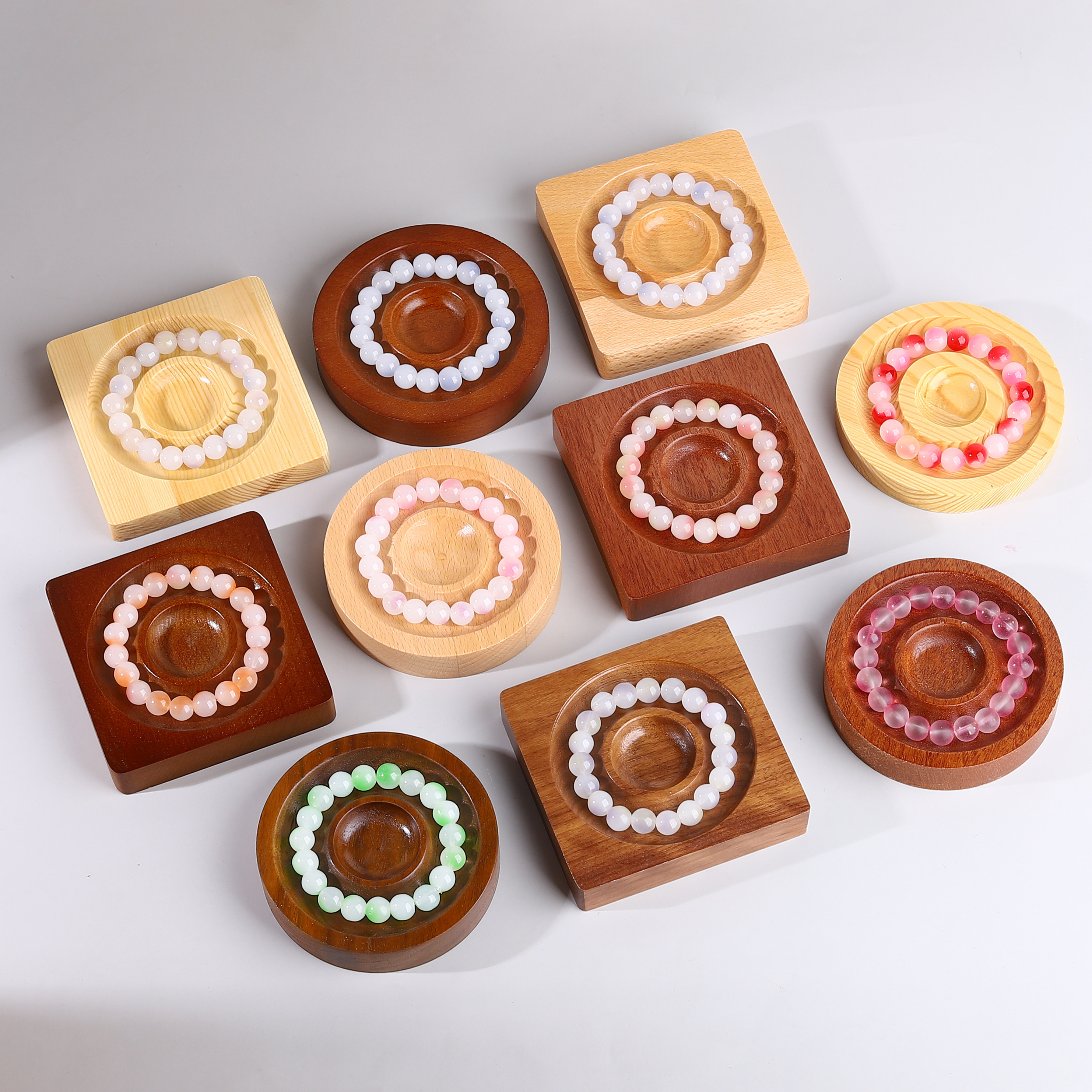 实木清漆手串架手作手链饰品架子