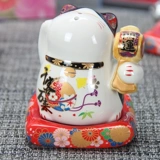 Fuyuan Cat Ceramics Fortune Cat Зубая коробка маленькая замедленная творческая зубочистка персонализированная зубочистка коробка для дома украшения ювелирные изделия