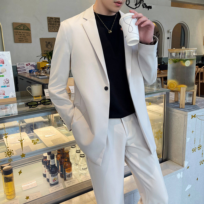 宽松休闲垂感男士西服两件套1606-9038-P180,男装西服套装,星座1606