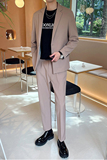 宽松休闲垂感男士西服两件套1606-9038-P180，男装西服套装，星座1606