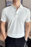 夏季男士PLO衫时尚拼色短袖上衣男2820-P55，男装Polo衫，星座1606