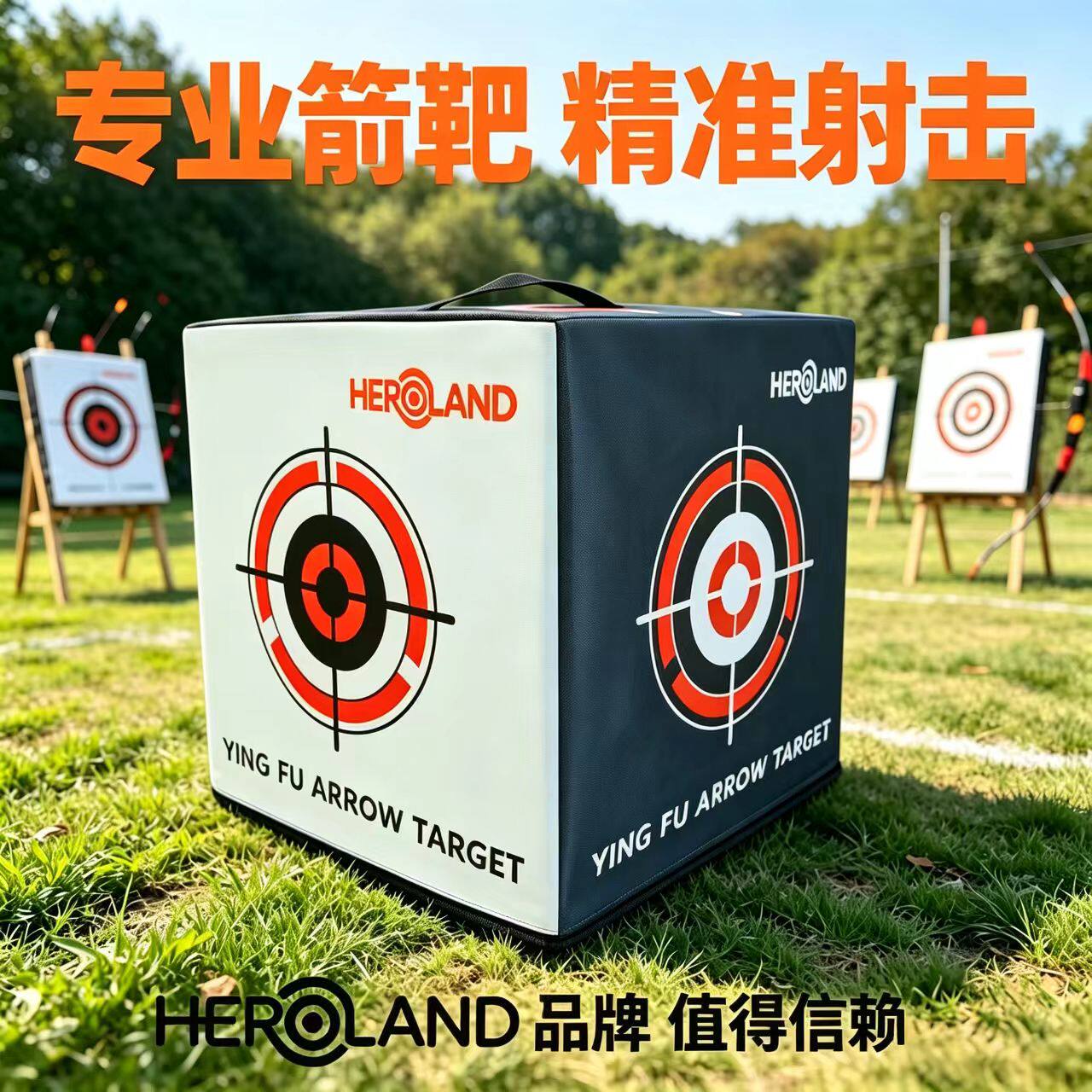 HEROLAND多面箭靶 高密度XPE不伤箭 复合弓反曲弓通用室内外箭靶
