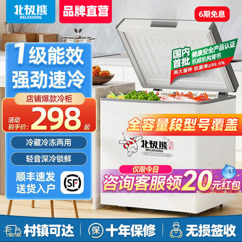 家用冰柜北极熊节能全冷冻