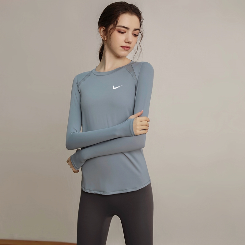奥特莱斯NK瑜伽服运动长袖T恤