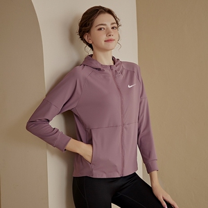 奥特莱斯NK运动外套女连帽瑜伽服长袖女士秋冬休闲跑步健身服上衣