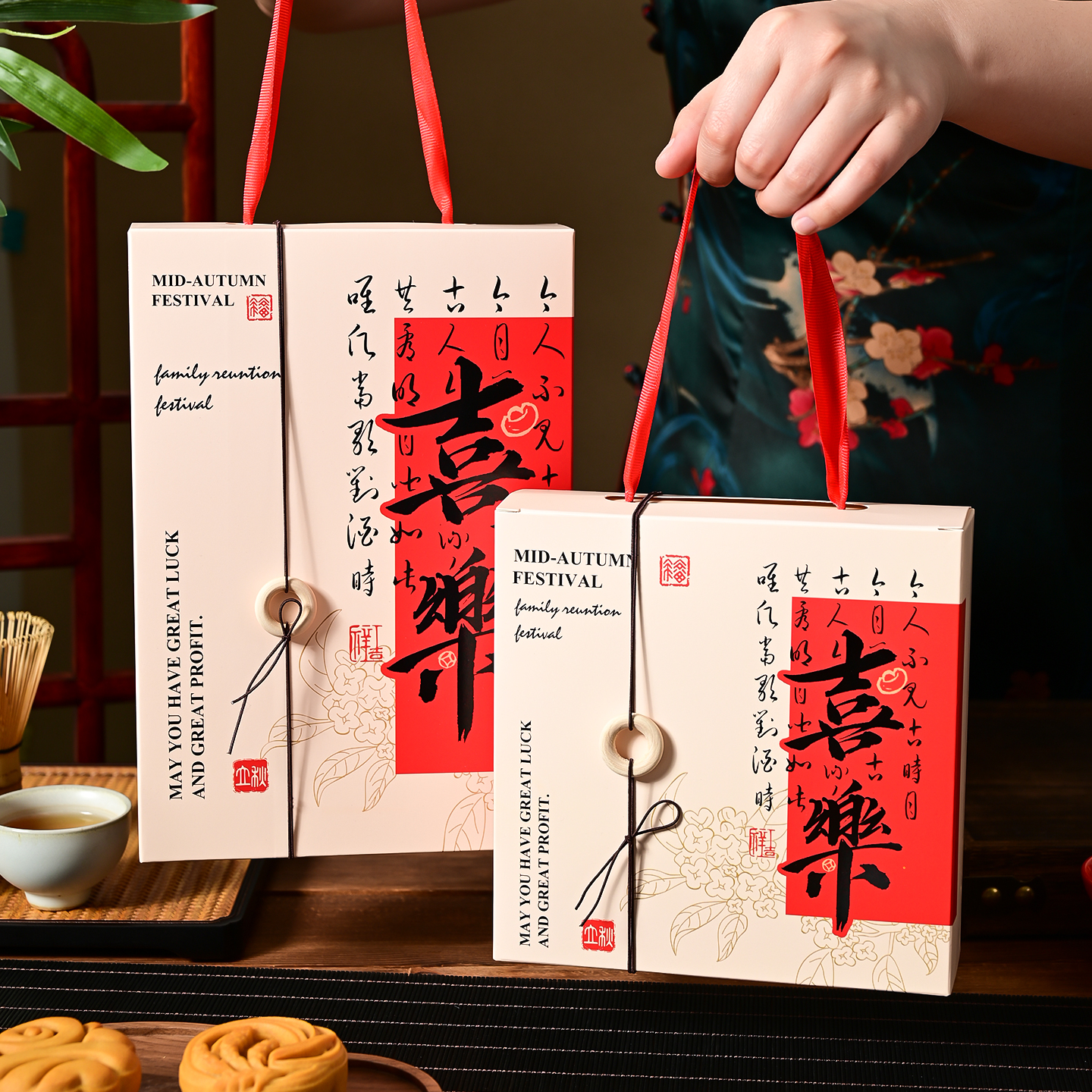 高档月饼包装盒2025新款蛋黄酥礼盒4粒6粒冰皮鲜肉流心盒子空盒